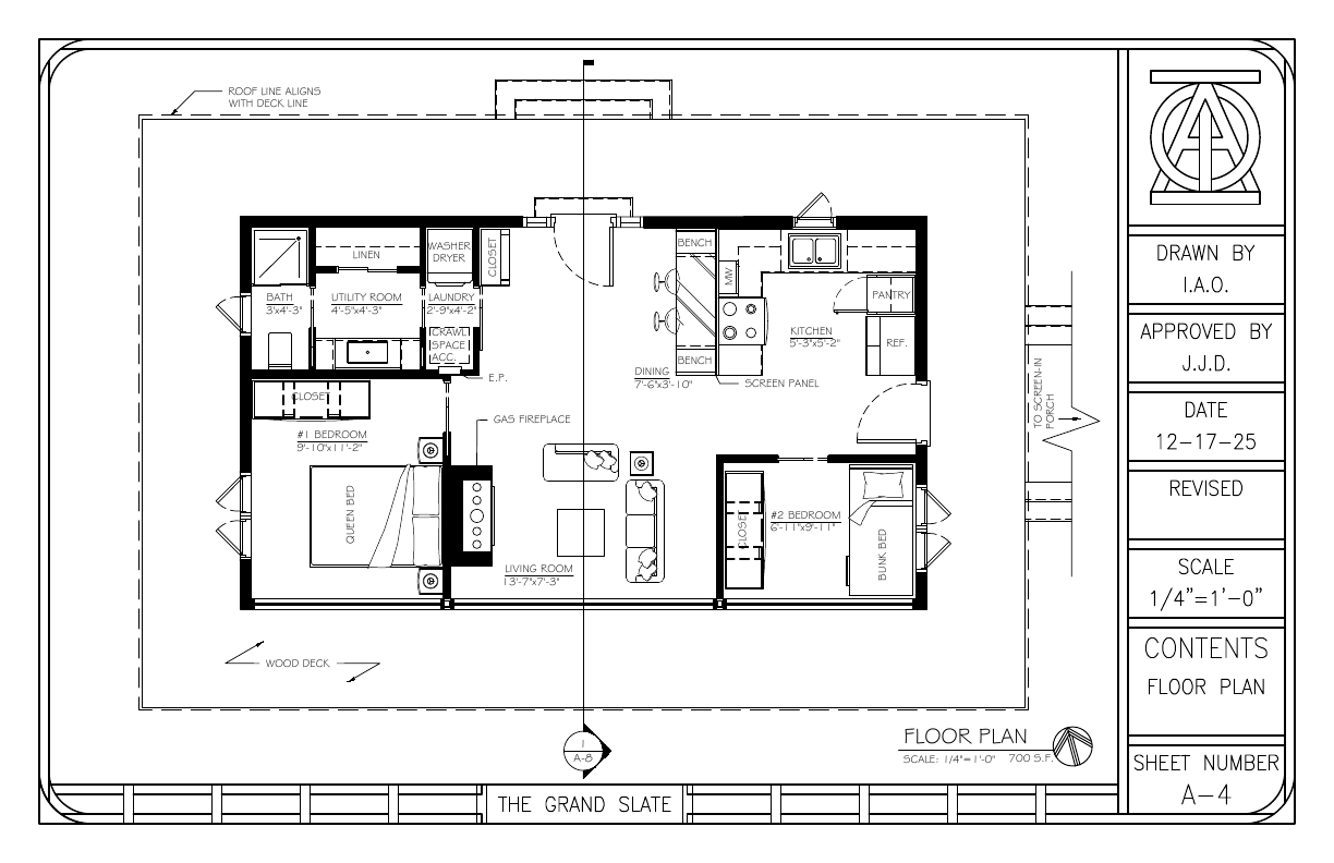 The Grand Slate academic floor plan sheet