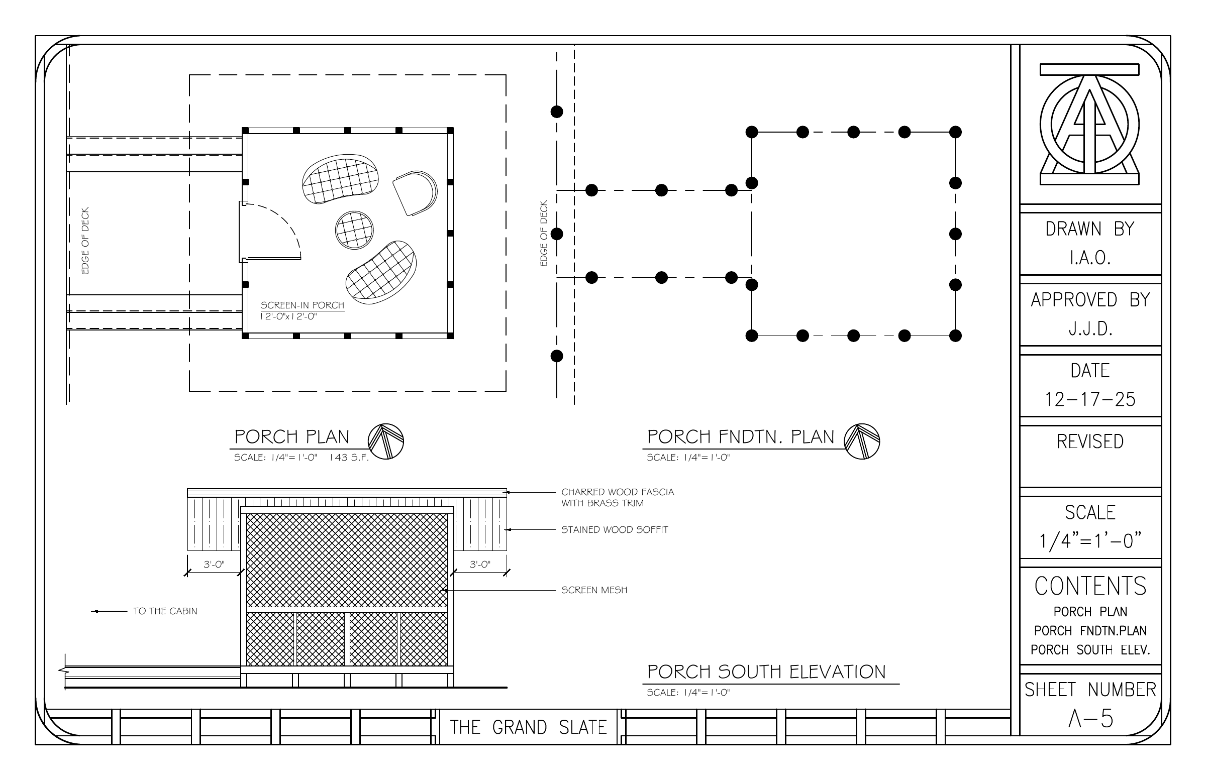 The Slate drawing sheet 5 of 8