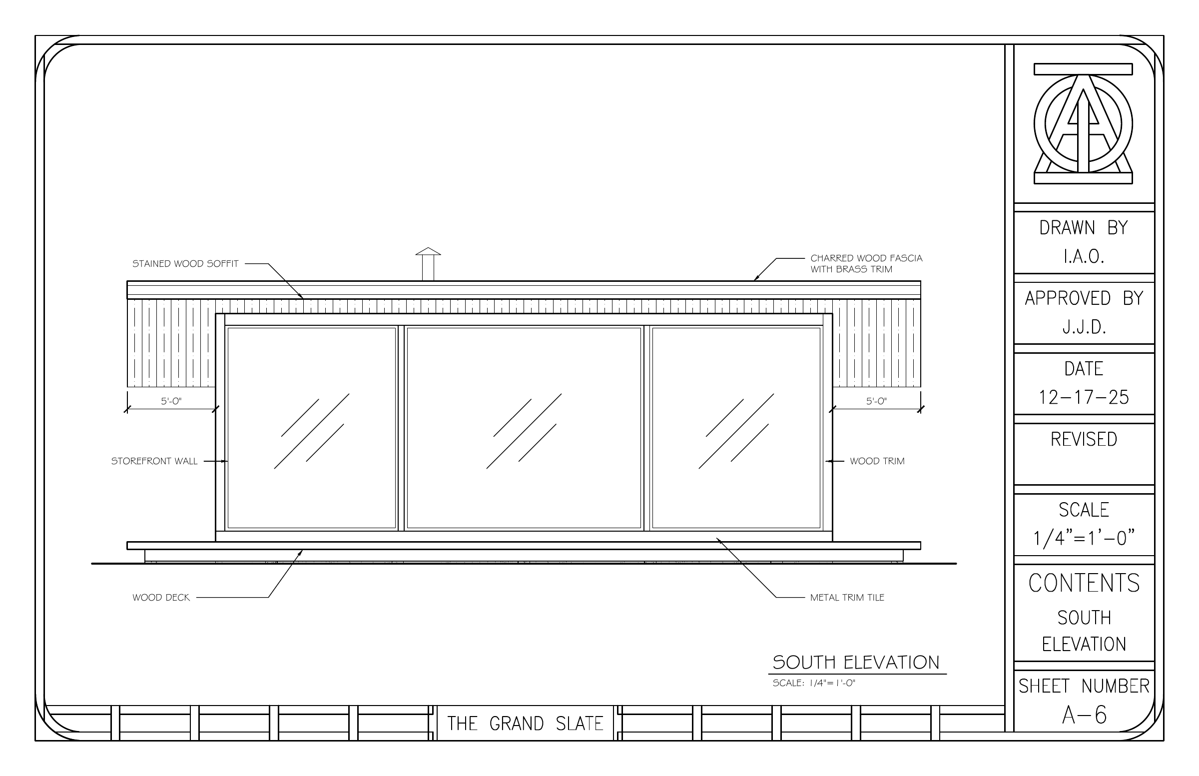 The Slate drawing sheet 6 of 8
