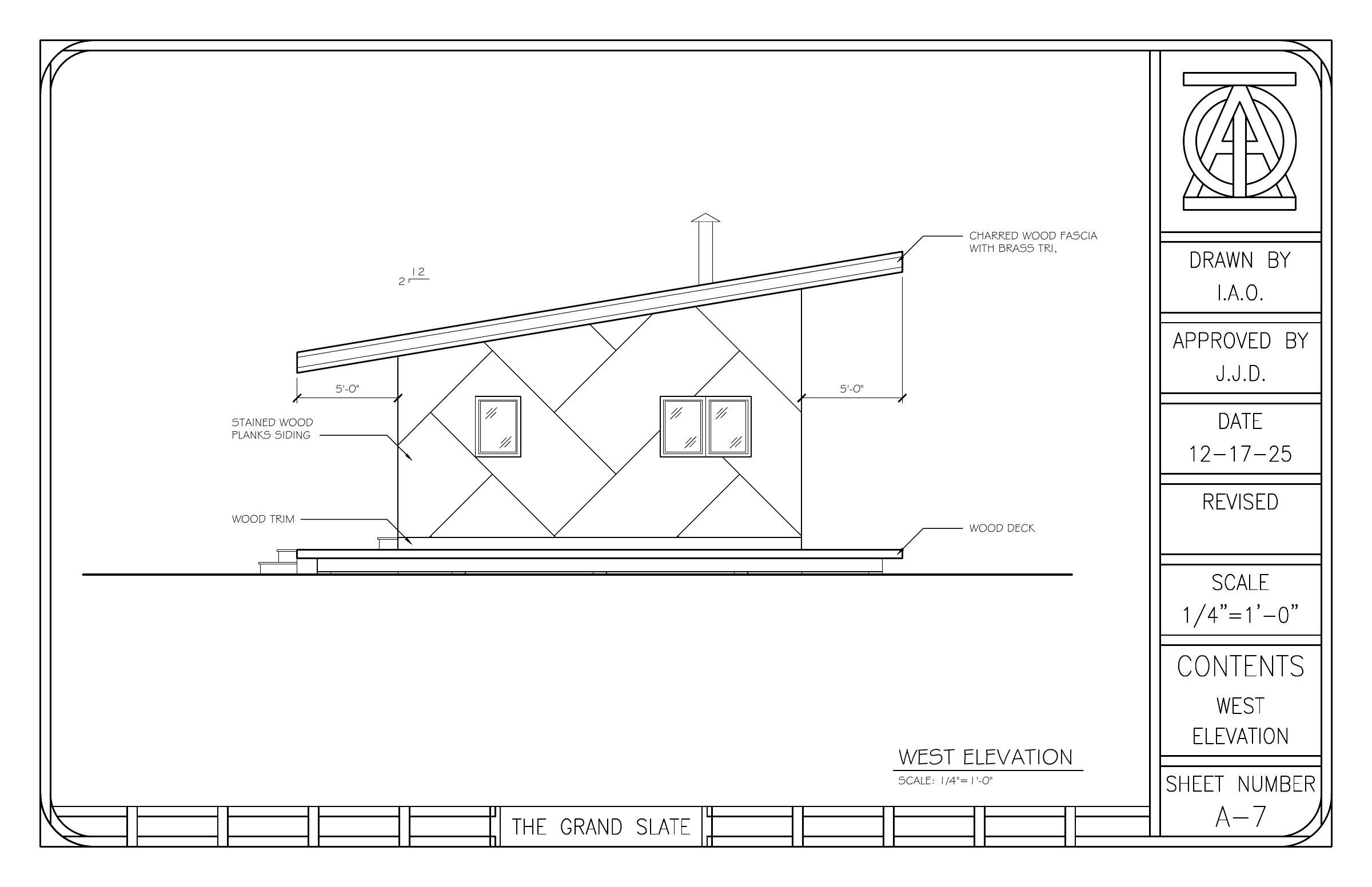 The Slate drawing sheet 7 of 8